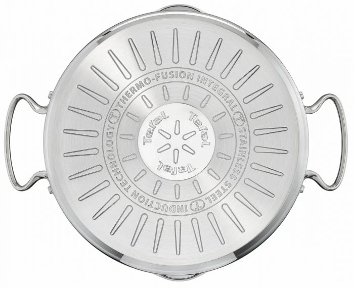 Каструля Tefal DUETTO+, 1.5л, з кришкою, нержавюча сталь, скло