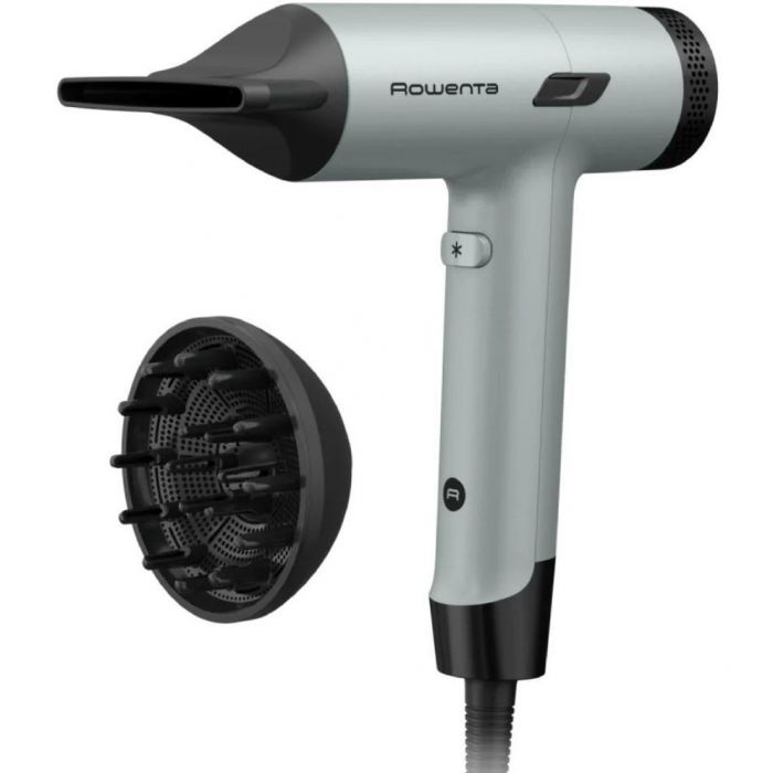 Фен Rowenta Tiny, 1600Вт, 3 режими, дифузор, іоніз-я, хол. обдув, зелено-чорний