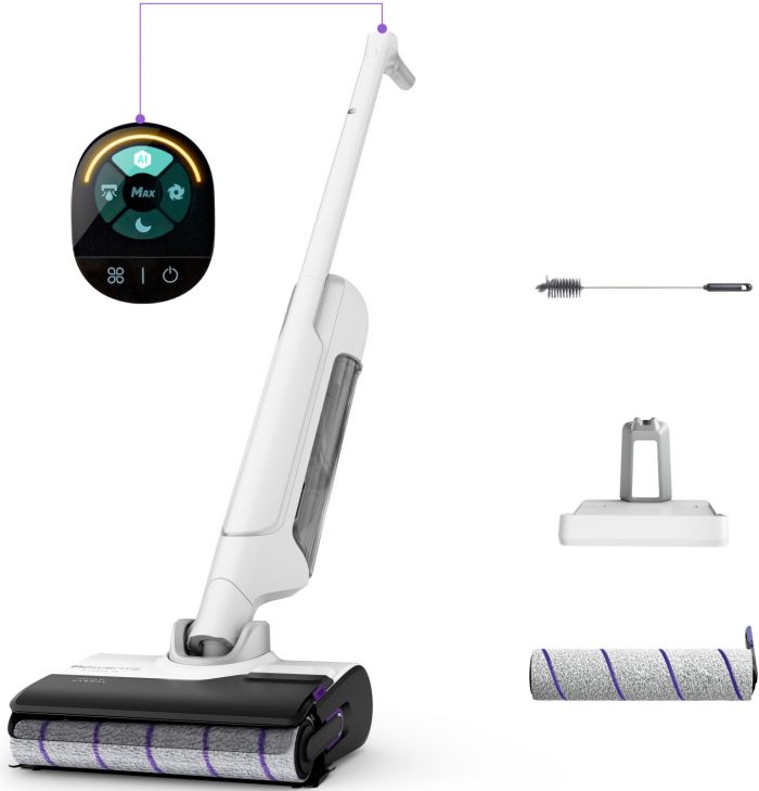 Пилосос Rowenta безпровідний миючий X-Clean 10, 200Вт, конт пил -0.67л, конт для води-0.79л, автон. робота до 60хв, вага-4.15кг, НЕРА, білий