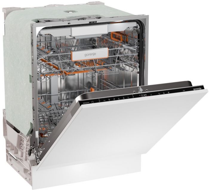 Посудомийна машина Gorenje вбудовувана, 16компл., A+++, 60см, інвертор,Wi-Fi, AquaStop, сенсорн.упр, 3и кошики, білий