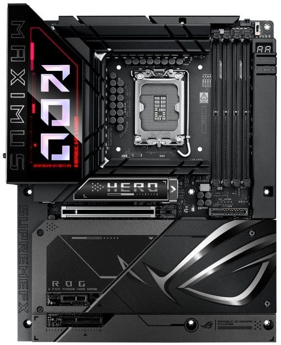 Материнcька плата ASUS ROG MAXIMUS Z890 HERO BTF s1851 Z890 4xDDR5 M.2 Thunderbolt HDMI Wi-Fi BT ATX BTF