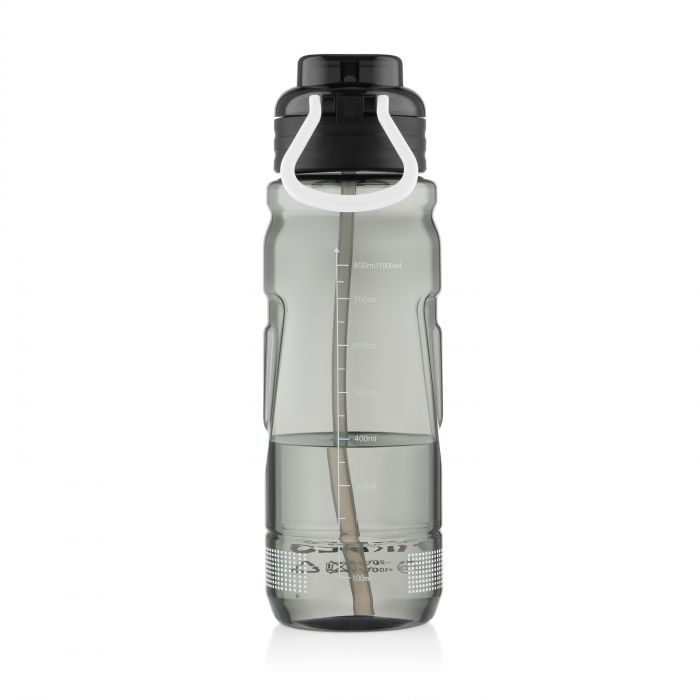 Пляшка для води ARDESTO Sport 1000мл, пластик, чорний