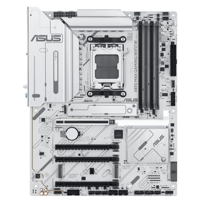 Материнcька плата ASUS X870 MAX GAMING WIFI7 W sAM5 X870 4xDDR5 M.2 HDMI USB Type-C WiFi BT ATX білий