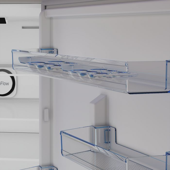 Холодильник Beko з нижн. мороз., 192x70x74.5, xолод.відд.-340л, мороз.відд.-150л, 2дв., А++, NF, дисплей, HarvestFresh, нерж