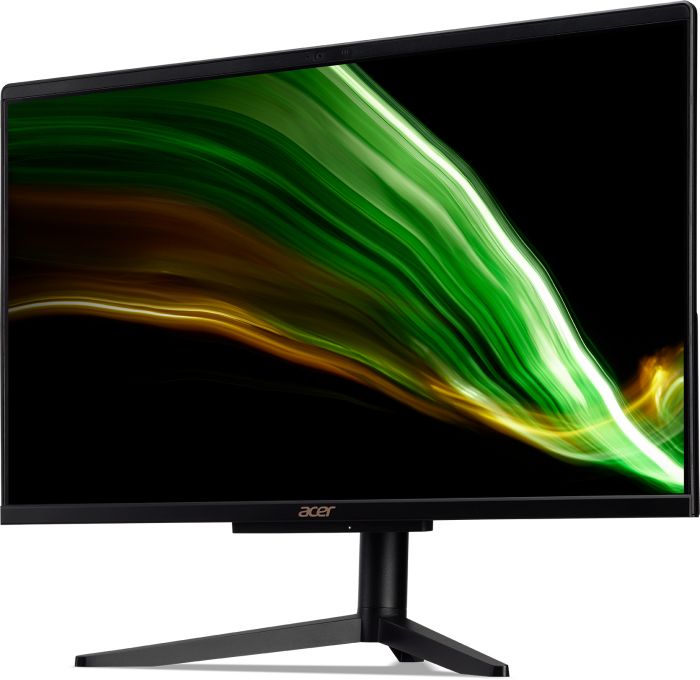 Комп'ютер персональний моноблок Acer Aspire C24-1600 23.8" FHD, Intel С N4505, 8GB, F256GB, UMA, WiFi, Lin, чорний