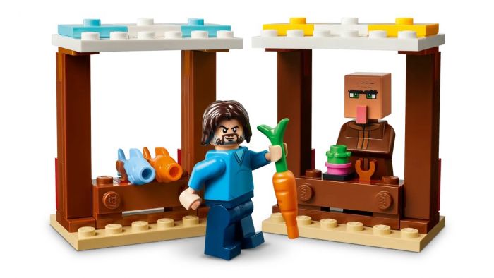 Конструктор LEGO Minecraft Напад на село з повітряною кулею Ґаст