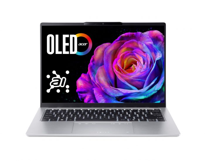 Ноутбук Acer Swift Go 14 SFG14-74 14" WUXGA OLED, Intel U7-255H, 16GB, F1TB, UMA, Win11, сріблястий
