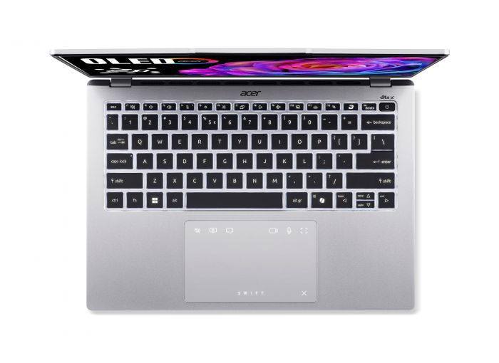 Ноутбук Acer Swift Go 14 SFG14-74 14" WUXGA OLED, Intel U7-255H, 16GB, F1TB, UMA, Win11, сріблястий