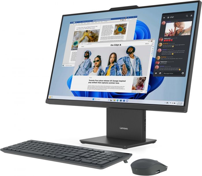 Комп'ютер персональний моноблок Lenovo IdeaCentre AIO 27ARR9 27" FHD IPS AG, AMD R5-7535HS, 16GB, F512GB, UMA, кл+м, без ОС, сірий
