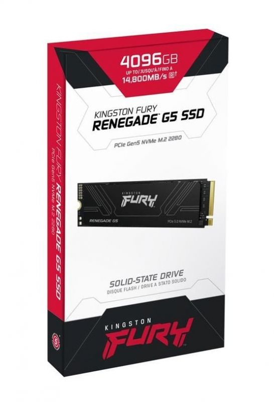 Накопичувач SSD Kingston M.2 4TB PCIe 5.0 FURY Renegade