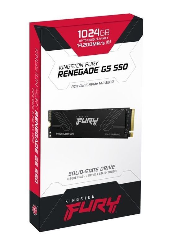 Накопичувач SSD Kingston M.2 1TB PCIe 5.0 FURY Renegade