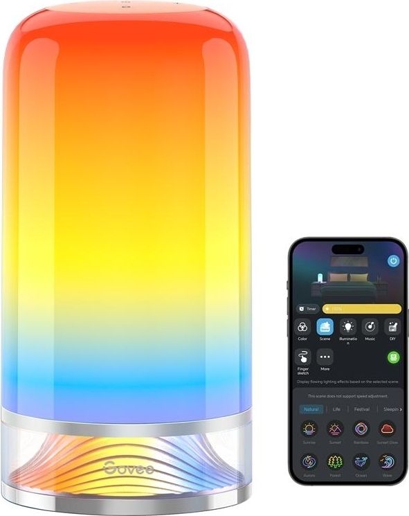 Настільний світильник розумний Govee H6022 Table Lamp 2, RGBICWW, WI-FI/Bluetooth, білий