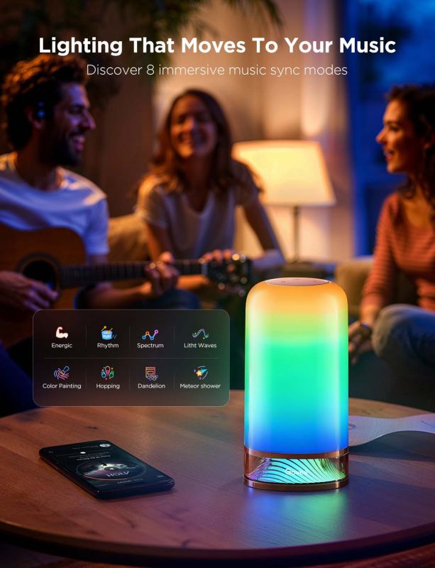 Настільний світильник розумний Govee H6022 Table Lamp 2, RGBICWW, WI-FI/Bluetooth, білий