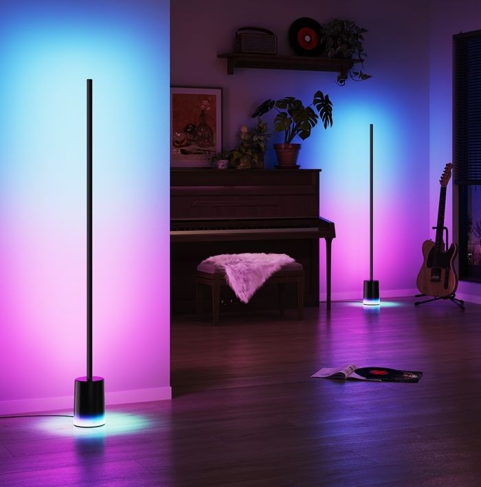 Торшер розумний Govee H607C Floor Lamp 2, 1725Lm, RGBICWW, WI-FI/Bluetooth, чорний