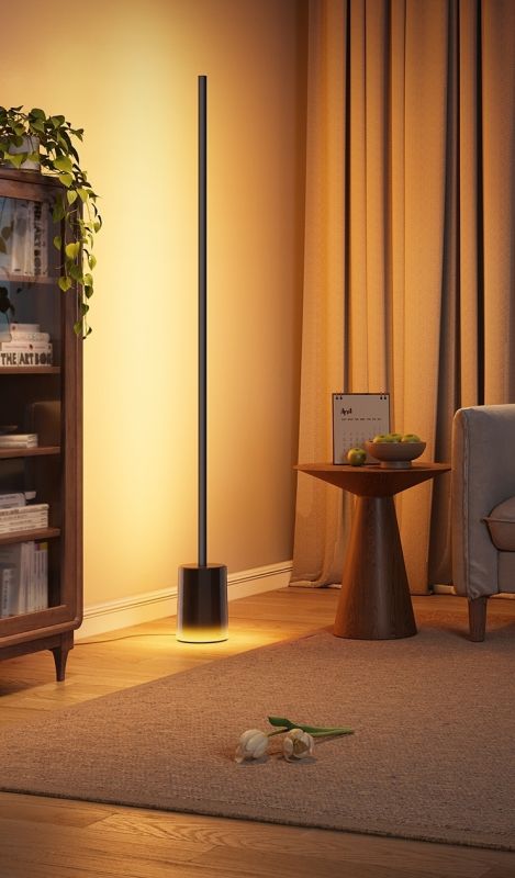Торшер розумний Govee H607C Floor Lamp 2, 1725Lm, RGBICWW, WI-FI/Bluetooth, чорний