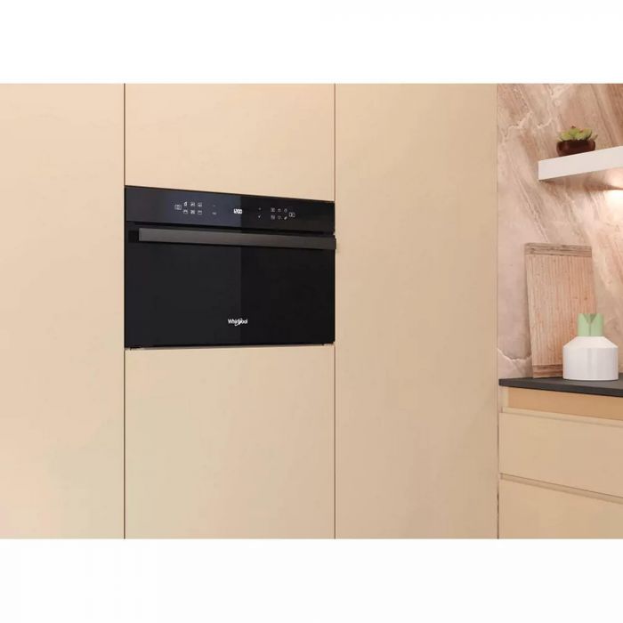 Мікрохвильова піч Whirlpool вбудована, 31л, електронне упр., 1000Вт, гриль, дисплей, чорний