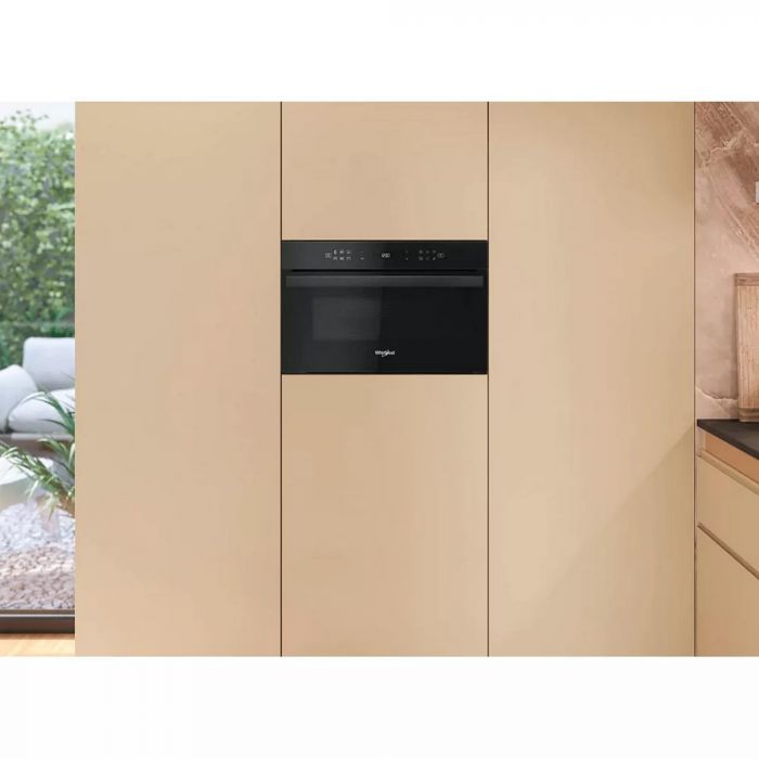 Мікрохвильова піч Whirlpool вбудована, 31л, електронне упр., 1000Вт, гриль, дисплей, чорний