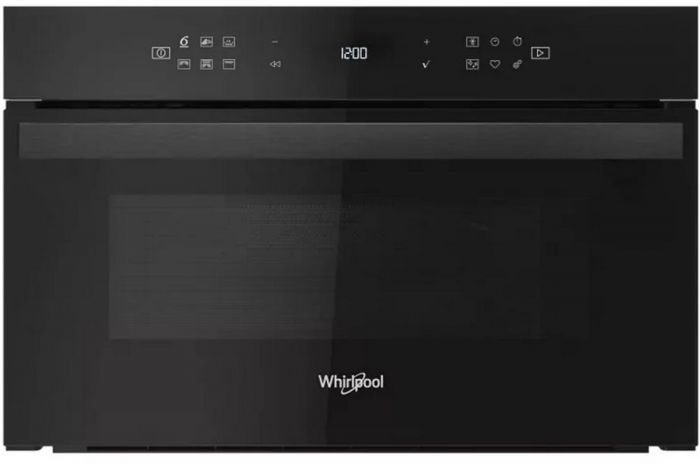 Мікрохвильова піч Whirlpool вбудована, 31л, електронне упр., 1000Вт, гриль, дисплей, чорний