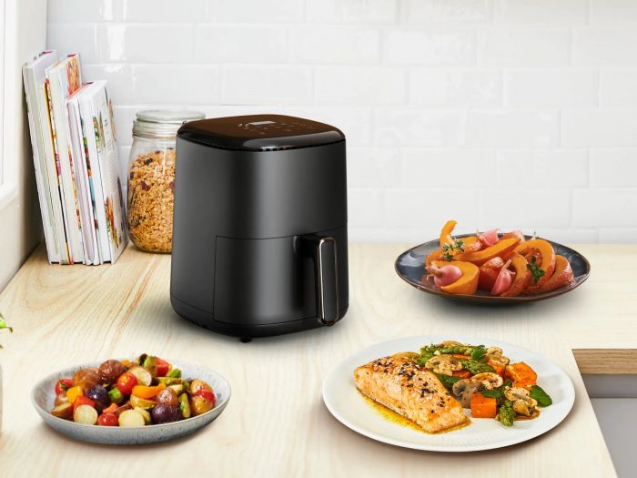 Мультипіч Tefal EasyFry Compact, 1300Вт, чаша-3л, сенсорне керув., пластик, чорний