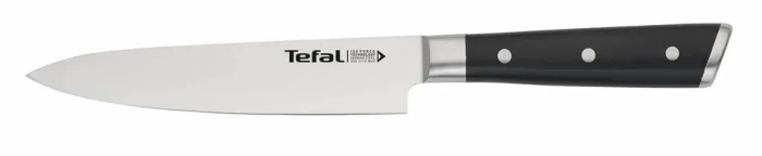 Набір ножів Tefal Ice Force, 2шт, нержавіюча сталь, пластик, чорний