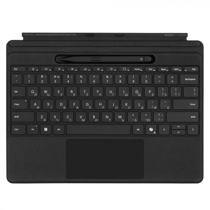 Клавіатура зі стілусом для планшетів Microsoft Surface Pro 8 - 11, UKR/ENG, чорна