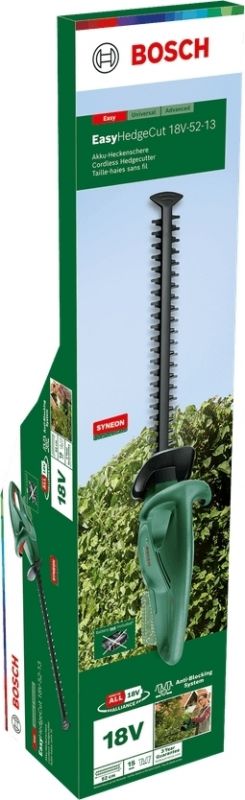 Кущоріз акумуляторний Bosch EasyHedgeCut 18V-52-13 18В лезо 52см крок різу 15мм 3.28кг без АКБ та ЗП