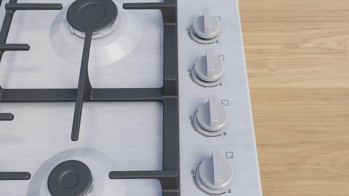 Варильна поверхня Bosch  газова, 60см, чавун, WOK, нерж