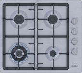 Варильна поверхня Bosch  газова, 60см, чавун, WOK, нерж