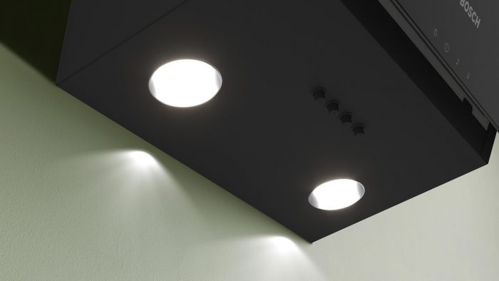 Витяжка Bosch купольна, 60см, 360м.куб/год, чорний