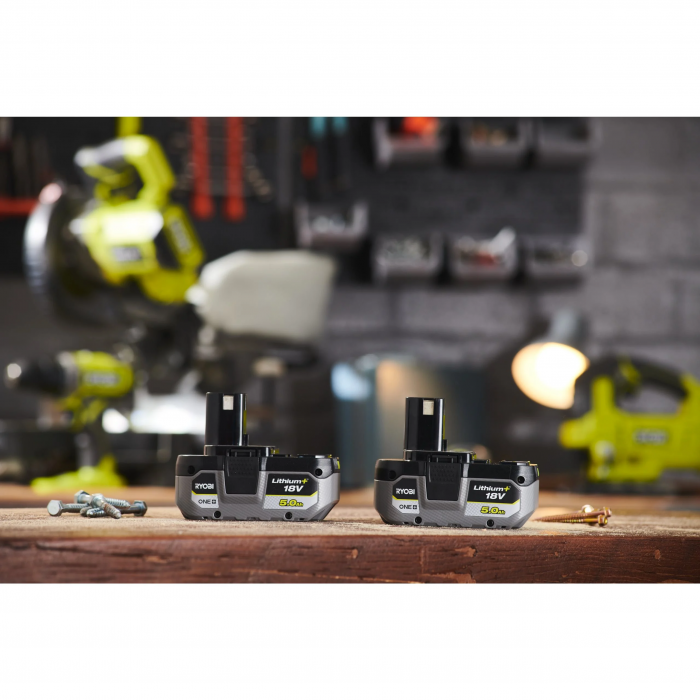 Набір акумуляторів Ryobi ONE+ RB1850X2 Lithium+ 18В 2х5А·год
