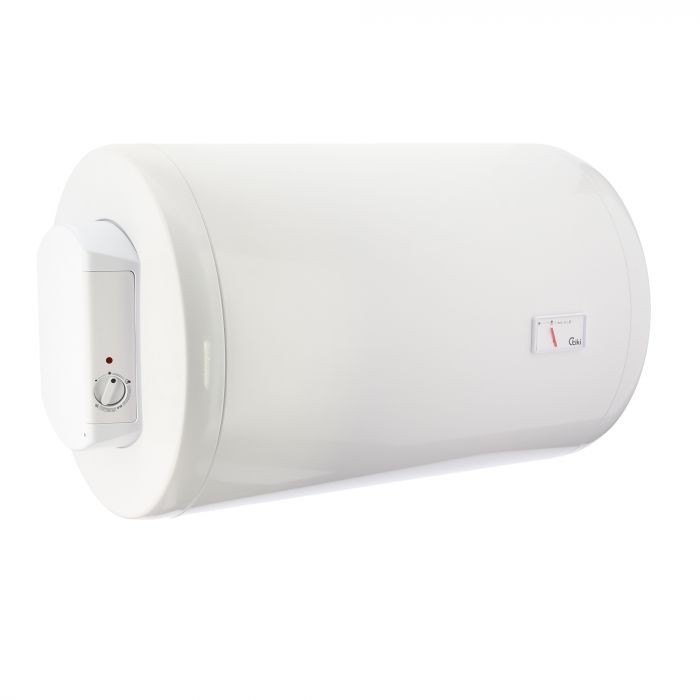 Водонагрівач електр. TIKI круглий GBH, 100л, 2кВт, сухий тен, горизонтальний монтаж, мех. кер-ння, D, білий, 700180