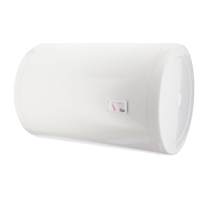 Водонагрівач електр. TIKI круглий GBH, 100л, 2кВт, сухий тен, горизонтальний монтаж, мех. кер-ння, D, білий, 700180