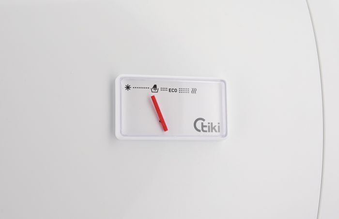 Водонагрівач електр. TIKI круглий GBH, 100л, 2кВт, сухий тен, горизонтальний монтаж, мех. кер-ння, D, білий, 700180