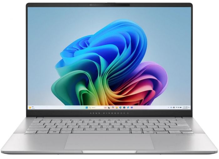 Ноутбук ASUS Vivobook S 14 M5406NA-QD080 14" WUXGA OLED, AMD R5-7535HS, 16GB, F512GB, UMA, NoOS, Сріблястий
