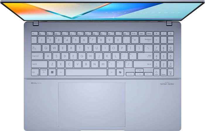 Ноутбук ASUS Vivobook S 16 S5606CA-RI142W 16" 3K OLED, Intel Ultra 7 255H, 32GB, F1TB, UMA, Win11, Блакитний