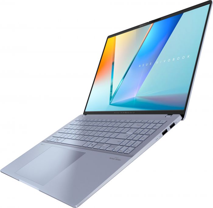 Ноутбук ASUS Vivobook S 16 S5606CA-RI142W 16" 3K OLED, Intel Ultra 7 255H, 32GB, F1TB, UMA, Win11, Блакитний