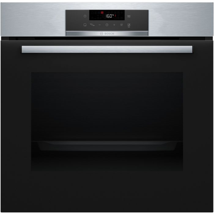 Духова шафа Bosch електрична, 71л, A+, дисплей, конвекція, піроліз, телескопічні направляючі, нержавійка