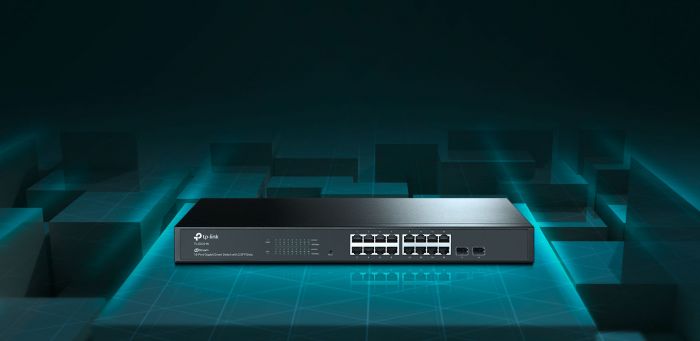 Комутатор TP-LINK TL-SG2218 16x1GE, 2xSFP, WebSmart