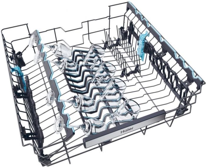 Посудомийна машина Haier вбудована, 16компл., A+++, 60см, дисплей, інвертор, 3й кошик, білий