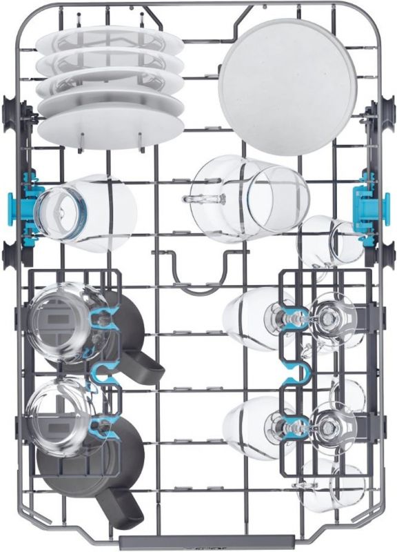 Посудомийна машина Haier вбудована, 10компл., A+++, 45см, дисплей, інвертор, 3й кошик, білий