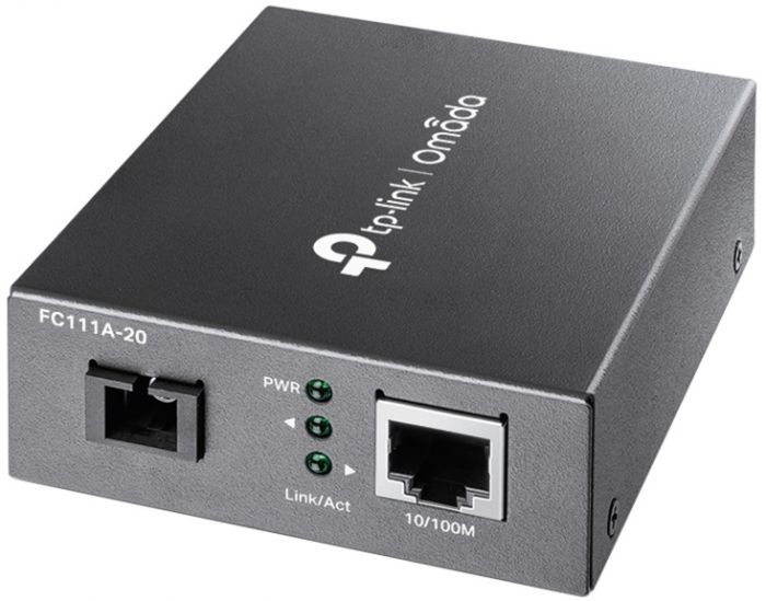 Медіаконвертер TP-LINK FC111A-20 1xFE, 100Base-LX, SM, WDM, 20km, SC