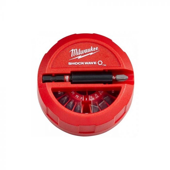 Біти Milwaukee Shockwave, набір 15шт, сталь, кейс