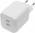 Зарядний пристрій DIGITUS 2хUSB-C, 65W, GaN