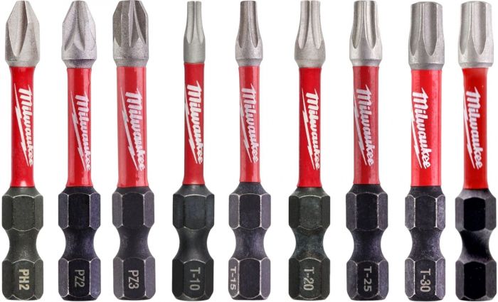 Біти Milwaukee Shockwave, набір 75шт, сталь, кейс