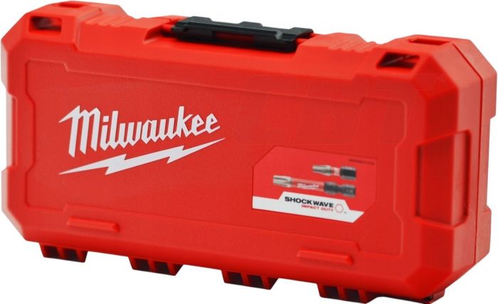 Біти Milwaukee Shockwave, набір 75шт, сталь, кейс