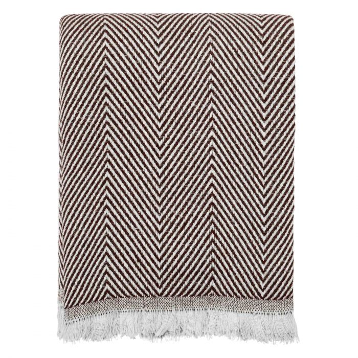 Плед Ardesto Summer 140х190см, 100% бавовна, коричневий