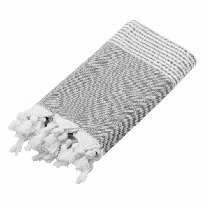 Рушник Ardesto SPA 90х170см, 100% бавовна, сірий темний