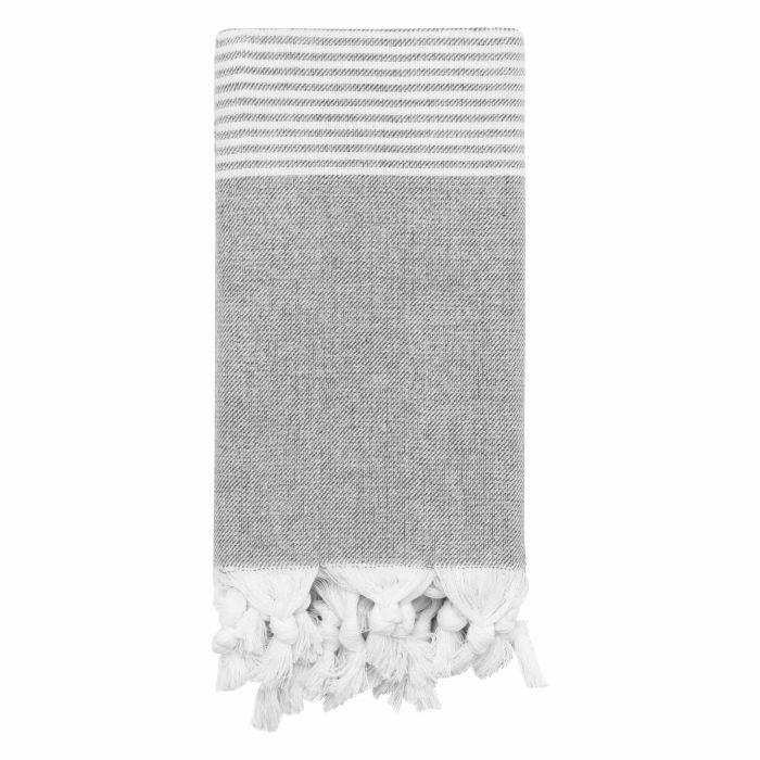 Рушник Ardesto SPA 90х170см, 100% бавовна, сірий темний