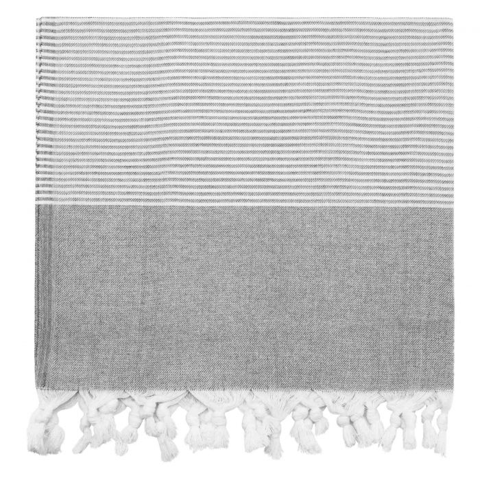 Рушник Ardesto SPA 90х170см, 100% бавовна, сірий темний