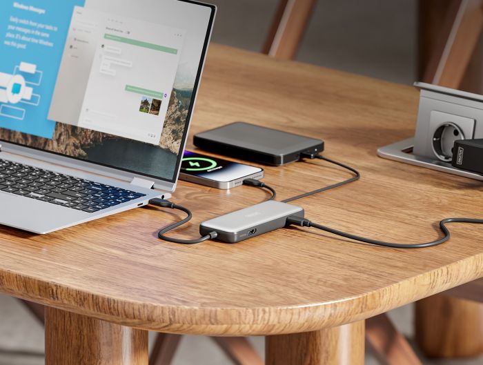 Док-станція DIGITUS USB-C > HDMI/2xUSB-A/USB-C/SD/MicroSD/RJ54